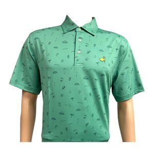Masters Augusta National Performance Tech Green Golf Shirt PGA Polo